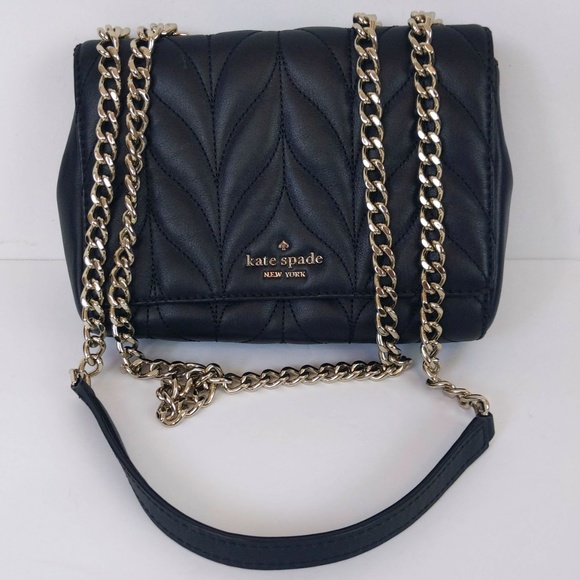 kate spade Handbags - Kate Spade Black Quilted Leather Crossbody Bag
